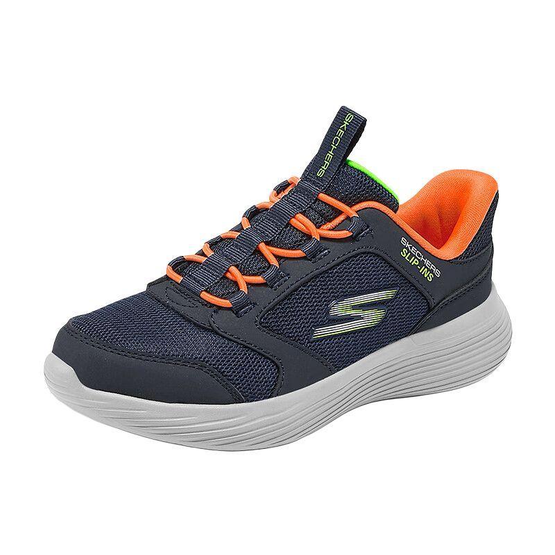Skechers Kids Boys Comfortable Versatile Daily Low-Top Casual Shoes Kids sneaker Navy-Blue 403899L-NVOR