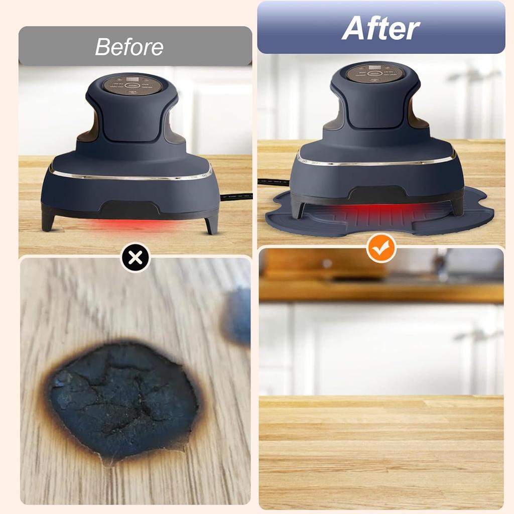 Palksky Air Fryer Trivets Silicone for Ninja Crispi, Hot Pads Potholders for Ninja Crispi Airfryer Accessories, Portable Glass Air Fryer Cooking