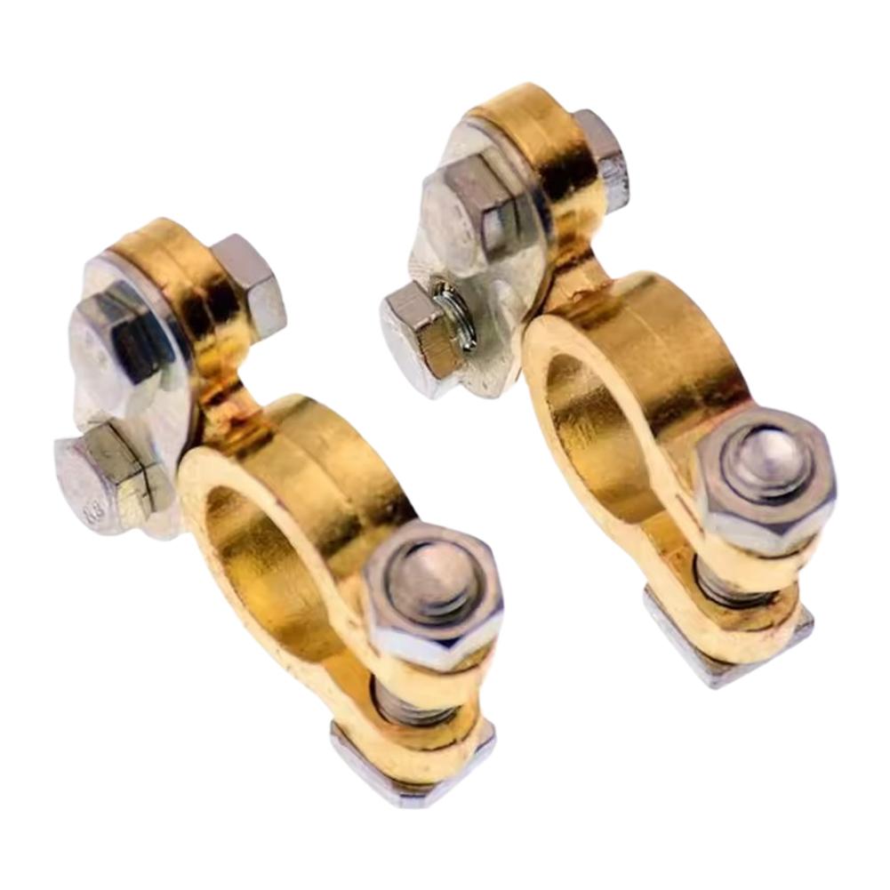2x 12V Battery Terminals Connectors Car Cable Connector Battery Bornes Main Post Clamp Terminal Tractor Truck Battery Terminal