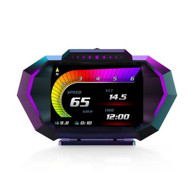 Wiiyii Head-Up Display, OBD2+GPS Car Instrument, Display Various Car Data and Driving Data, Suitable for All Cars