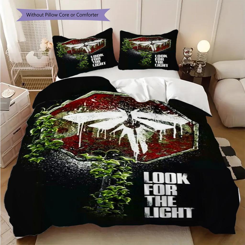 Survival Postapocalyptic World Three-piece set (1 * duvet cover + 2 * pillowcase, without core) 2D Flat Bedding set Duvet cover and pillowcase