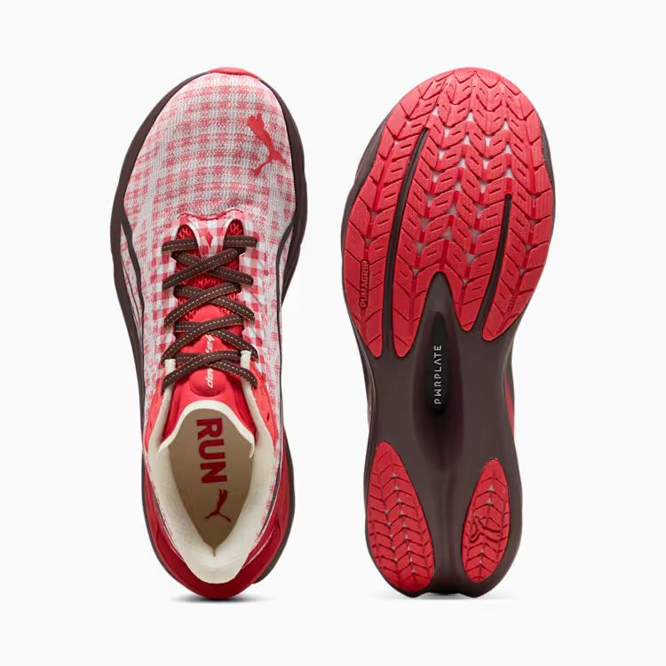 406307-01 Puma Deviate Nitro 4 Check For All Time Red PUMA White (Men's)