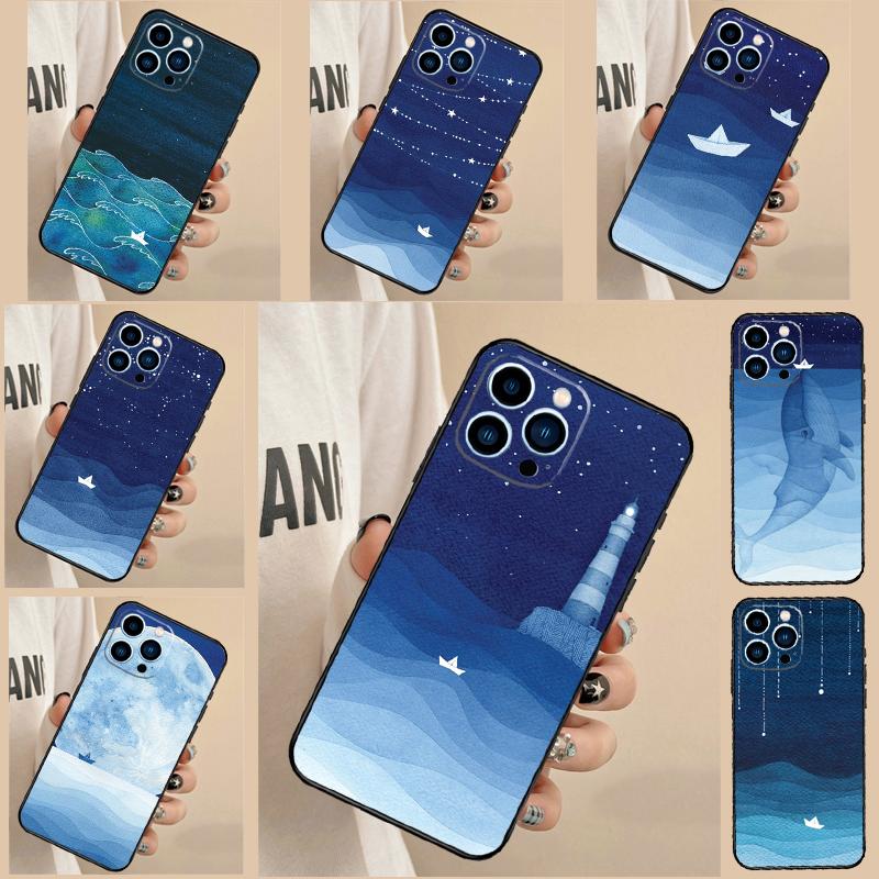 Ocean Waves Sailboat Case For OnePlus Nord 5 CE 2 3 4 Lite N20 N30 OnePlus 10T 12R 13R 13T 10 11 12 13 15 Cover