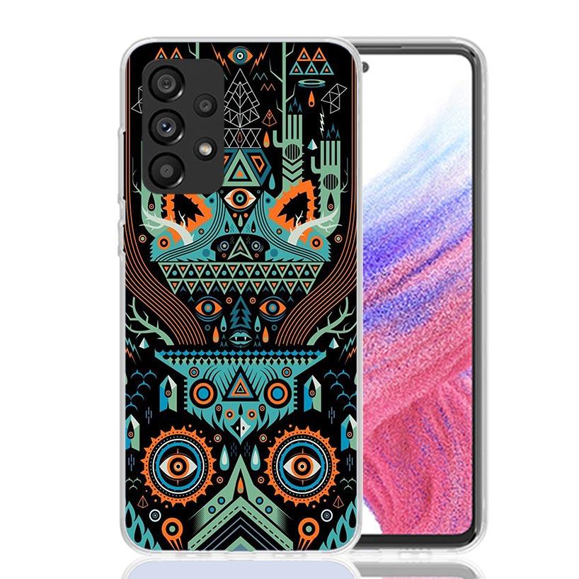 Mayan Stone Totem Pole Phone Case for Samsung Galaxy A17 A16 A15 A14 A13 A57 A56 A55 A54 A53 A37 A36 A35 A34 A33 A26 A25 A24 A23