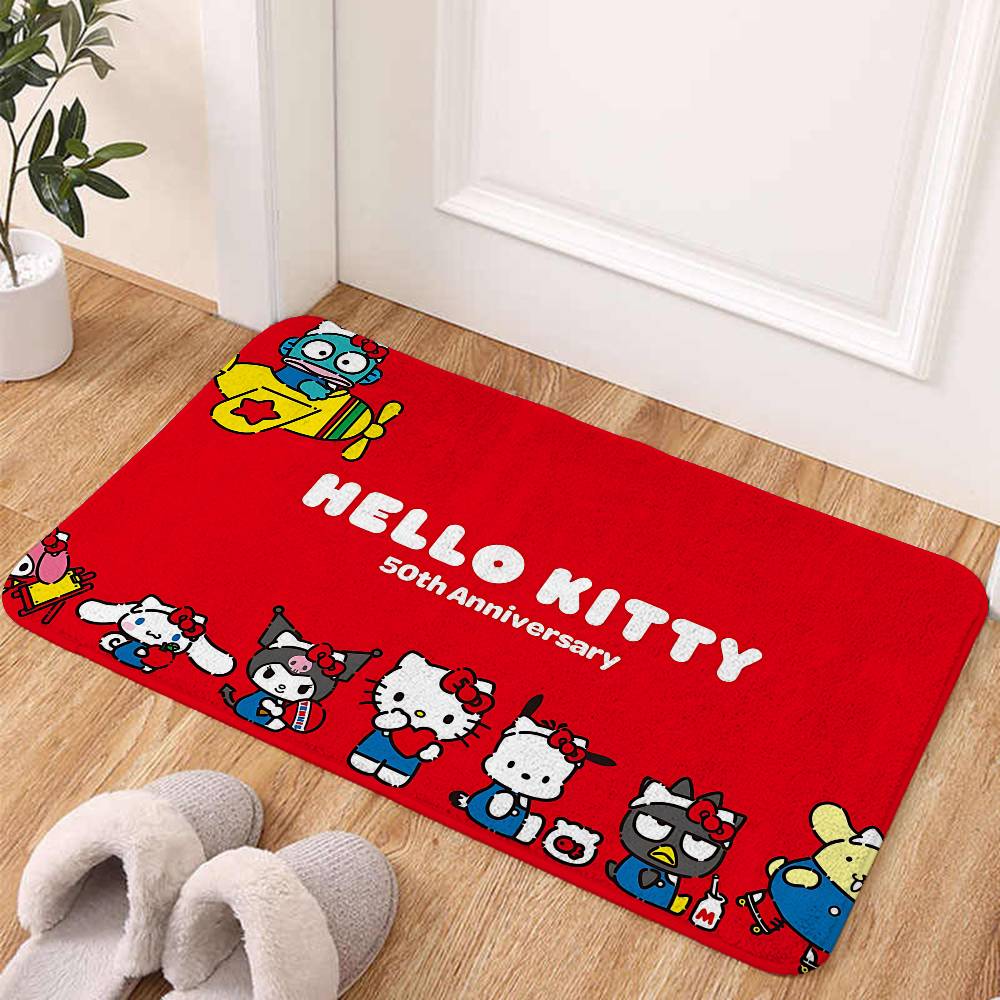 Cute H-hellos-k-kittys Floor Mats Home Laundry Rug Carpet For Living Room Decor Lounge Area Anti-slip Foot Mat Entrance Doormat