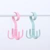Shelf Storage Storage Hook Tie Holder Rotating Four-claw Hook Plastic Hanger Multifunction 4 Hook
