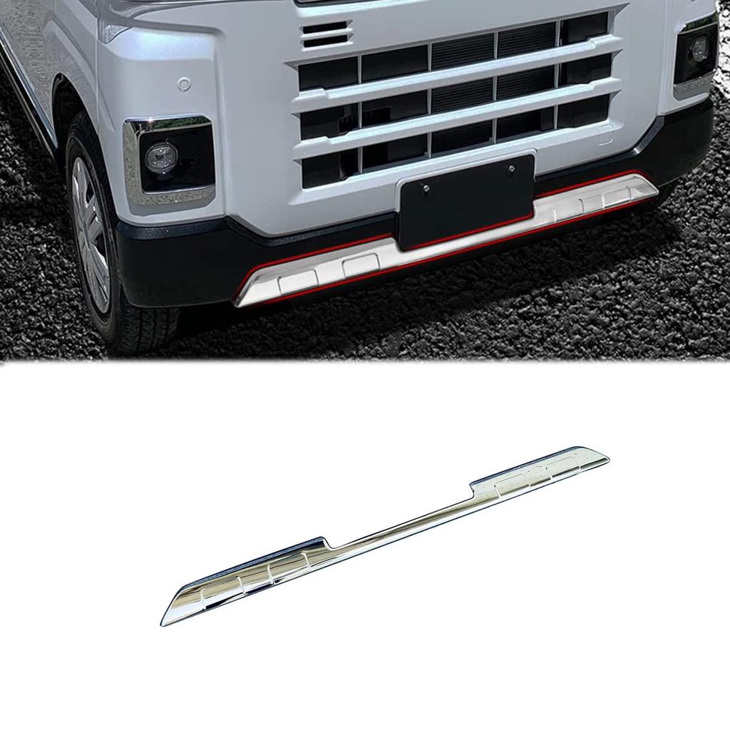 HyoLebi Front Bumper Decorative Parts for Daihatsu New Atrai Hijet Cargo S700V S710V Durable Stainless Steel Exterior Accessory with Under Lip Scratch