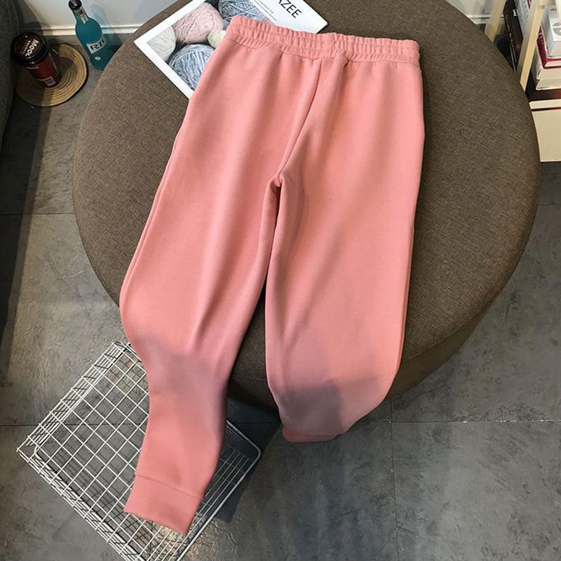 Toamnă Iarnă Jogger gros Set din două piese Hanorac cald cu glugă Trening cu talie înaltă Pantaloni harem costume Set de pantaloni groși la gleznă
