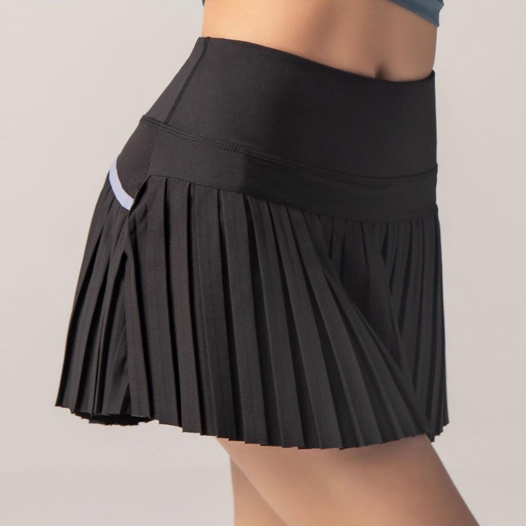 Fusta de tenis pentru femei, falsă, din două piese, ultra-ușoară, cu uscare rapidă, de vară, anti-expunere, yoga, fitness, plisată