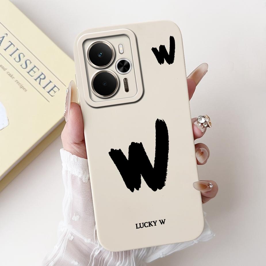 For Readme 14 5G Case RMX5075 Cute Lucky Letters Cover Soft TPU Phone Case For Realme 14X 14 Realme14 T 14T 5G Back Cover Fundas