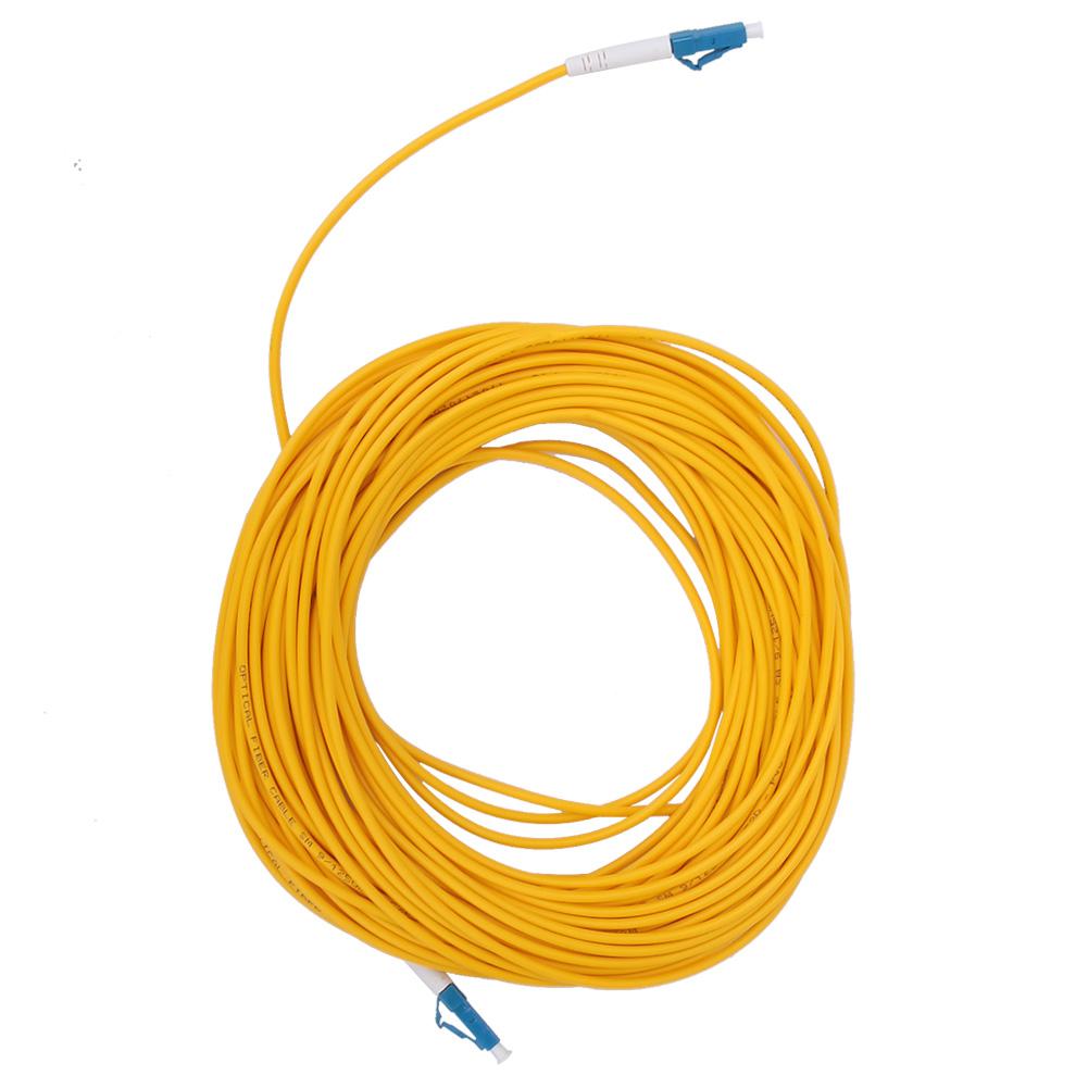 20m LC/UPC To LC/UPC Single Mode 3mm Fiber Optic Patch Cable Cord