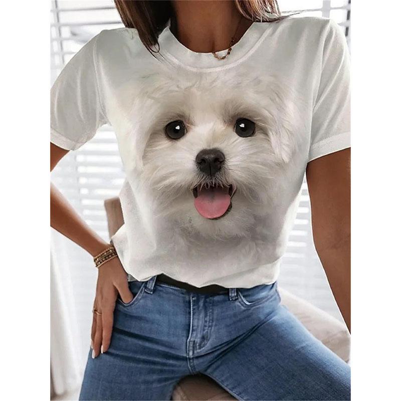 New Kitten Animal T-shirt Cat 3D Print Summer Women Short Sleeve T Shirts Streetwear Harajuku Y2k Tops Woman Girls Tees Clothing