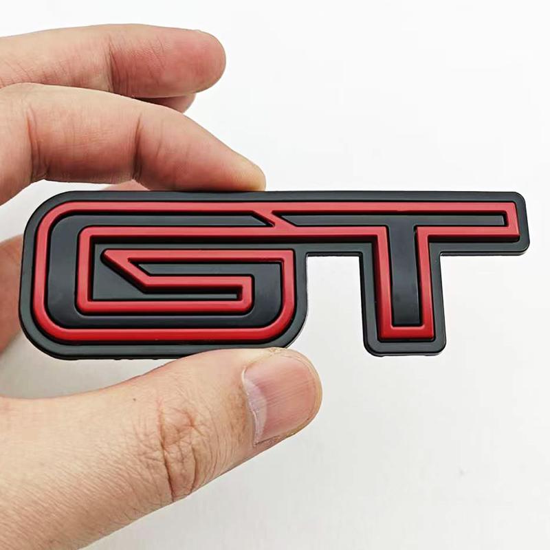 FETG4 3D Metal Car Styling Logo GT Badge Sticker Emblem Decals For Ford Mustang SHELBY GT Auto Decoration Accessories
