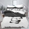 Fashion Cute Cartoon Panda Bedding Set Single Twin Full Queen King Size Bed Set Kids Bedroom Duvetcover Sets Bed Sheet Set