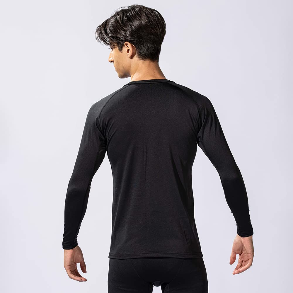 Otafuku Gloves, Winter Innerwear, Long Sleeves, Round Neck, Thermodeo [Heat Retention, Full Deodorization, Sweat Absorbent, Quick Drying, Compression