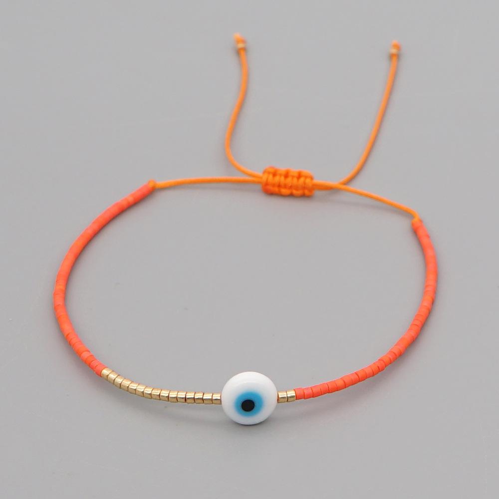Vlen Women's Turkish Evil Eye Bracelet for Good Luck & Positive Energy Miyuki Beads Jewelry Gift Protection Pulseras