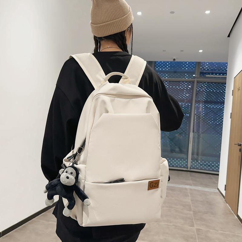 Studentenrucksack, Herren-Sportrucksack, einfarbig, Reiserucksack für Damen und Mädchen