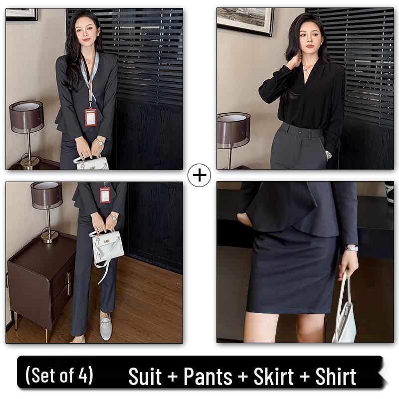 2025 Spring/Autumn Women's Professional Slimming Suit Set - Elegant Office Workwear