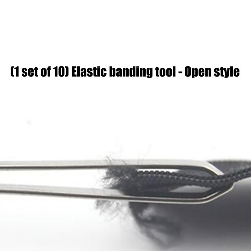 Pack of 10 Metal Elastics Band Threading Tool Sewing Craft Accessories