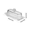 Glass Butter Dish Lid Included Elegant Plate for Butter Storage and Snacks Serving Practical Kitchen Tool