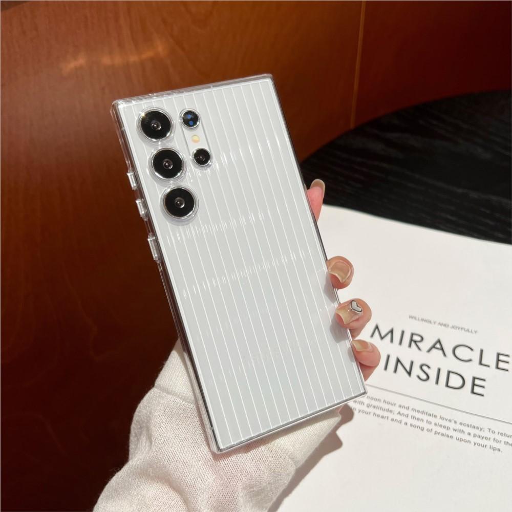 

Оригинальный чехол для телефона с матовым полосатым узором для Samsung Galaxy S24 S23 Plus Ultra, защита камеры, противоударная броня, жесткая поликарбонатная крышка For S24