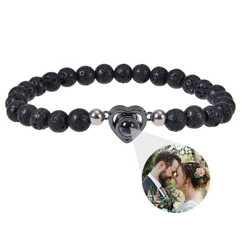 Individuelles Armband mit Bild innen Personalisierte Projektionsarmbänder mit Fotos Armband mit Foto Personalisierte Gedenkgeschenke