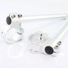 Universal 37mm Diameter Aluminum Machined Separate Handlebar Silver Handlebars/separate Kit,