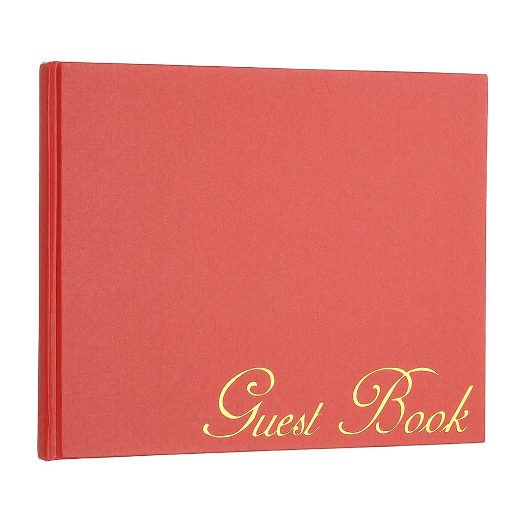 Elegant Guestbook 9x7" Offset Paper Wedding Guest Book Stylish Sign in Book with 50 Blank 120GSM Paper for Receptions Birthdays