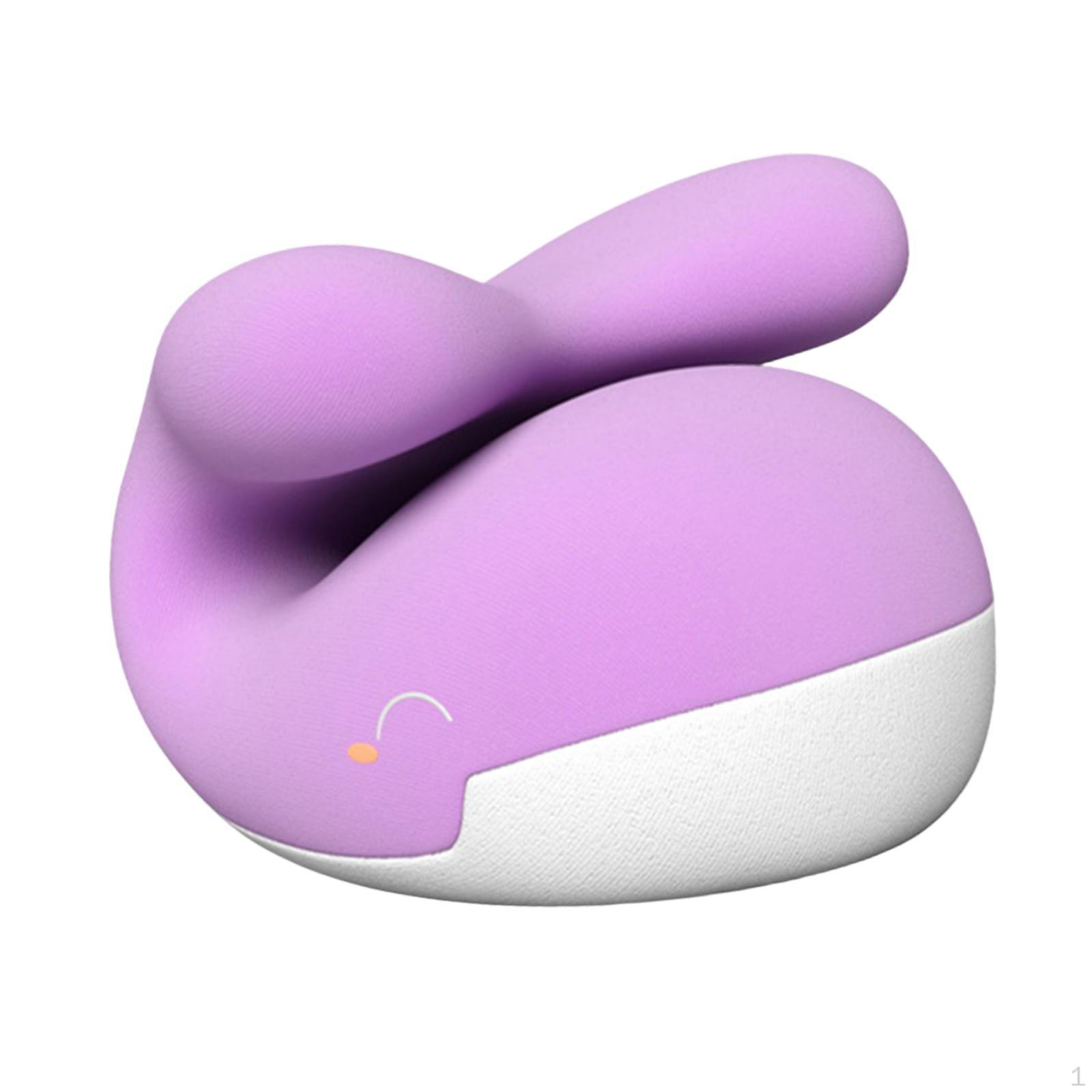 

Подушка для сна с изображением мультяшного лица, портативная, для путешествий, для поддержки шеи фиолетовый