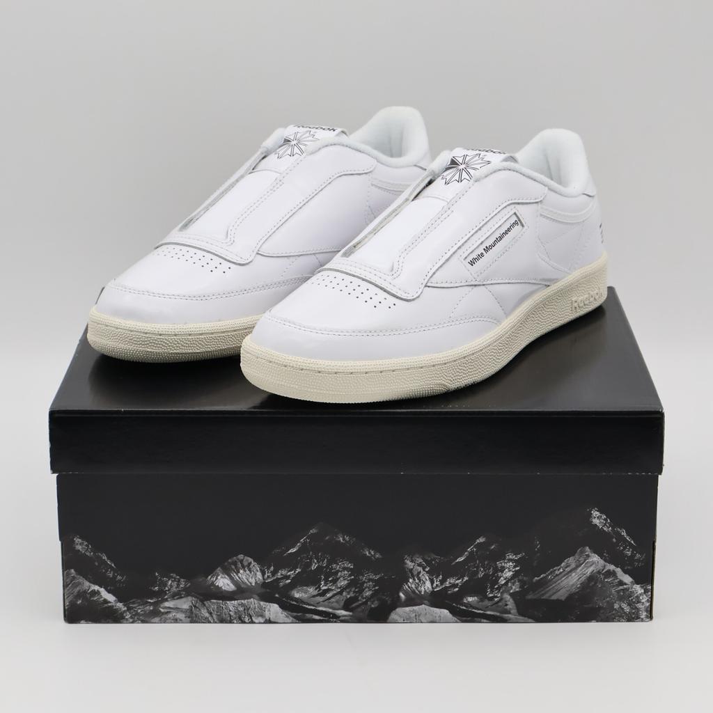 100218232 White Mountaineering Reebok Club C 85 White Chalk Black (Men's)