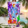 Garten of Banban Beach Towel, Personalized Custom Text, Quick Dry Soft Large Towel For Swimming Pool Travel