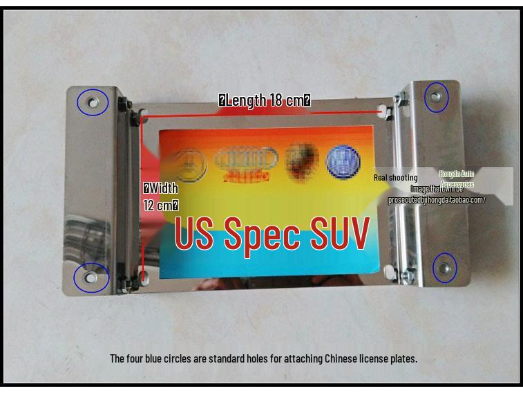 US Spec SUV License Plate Bracket for Porsche Cayenne - Free Shipping