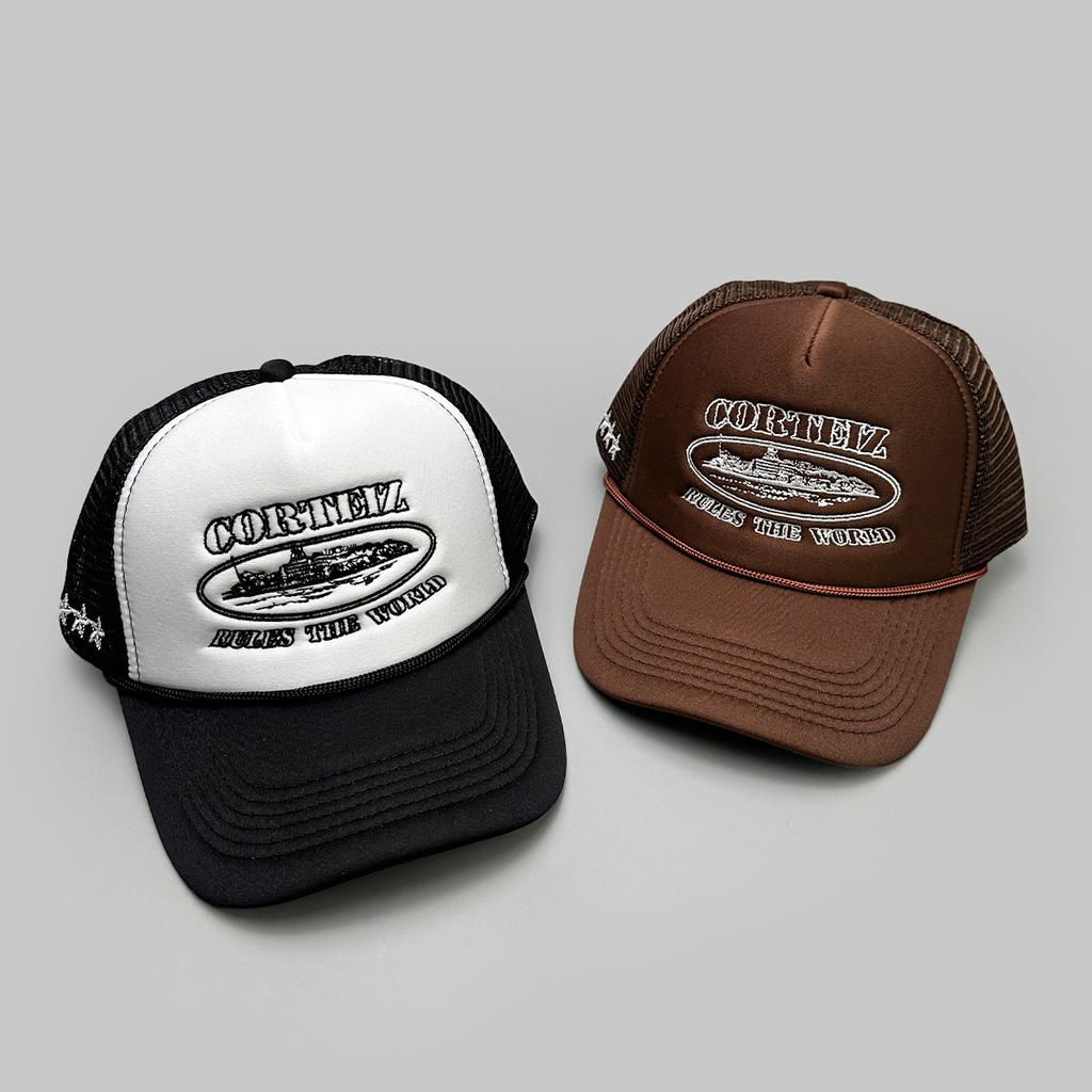 Spring/Summer Personality Cruise Letter Pentagram Baseball Cap Men'S And Women'S Shade Hip Hop Mesh Truck Hat