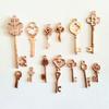 13pcs Assorted Vintages Style Keychain Pendants Random Metal Charms Retro Design for Keys Gift Ideas Decorative Items