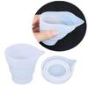 Silicone Measuring Folding Cup Tool for Epoxy Casting Resin Mold DIY Split Cup