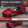 Bburago 1:64 Serie Ferrari California T 488 PISTA ROMA aleación coche de lujo coche de fundición a presión modelo de coche juguete colección regalo