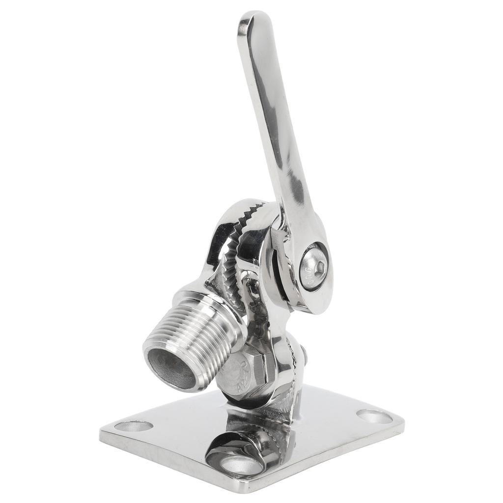 Marine Grade VHF Antenna Base Mount 93 X 64mm Stainless Steel Adjustable Mount Base Bracket For