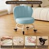 Children's Rotating Stool with Backrest and Silent Wheels