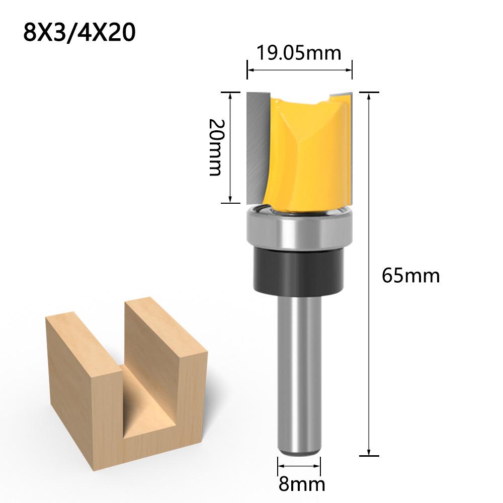 

Набор из 3 штук с хвостовиком 8 мм, имитация хвостовика с подшипником, прямая фреза, пазовая фреза, кромочная фреза, прямая фреза, кромочный станок, фреза bearing straight knife 8 * 3/4 * 20 yellow