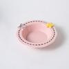 Ceramic Feeding Bowl for Dogs & Cats, Whisker Friendly Kitten Food Water Dish, Wide Shallow Pet Feeder Plate for Dry Wet Food