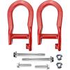 Front Tow Hooks Ring Compatible with 2007-2019 Chevy Silverado GMC Sierra 1500 Front Lower Bumper Trailer Ring Replace 84072463 Black 2Pcs