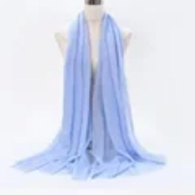 Muslim Cotton Crinkle Hijabs for Women Soft Islamic Headscarf Shawl Wrap for Ladies Breathable Lightweight Khimar Head Cover