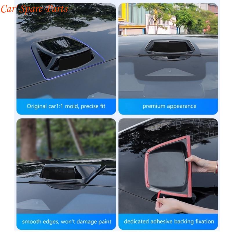 Y4UA Car Roof Cover Waterproof ABS Universal Heat Resistant Easy Install Decoration CN