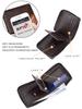 Baellerry Men's Color-blocking RFID Short Wallet Vintage Fashion Billfold Patchwork Horizontal Card Holder Zipper Coin Purse