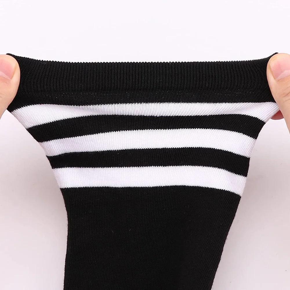 1 Paio Calze Autoreggenti Taglie Forti da Donna Extra Lunghe a Righe Spesse Sopra il Ginocchio per Cosce Spesse Scaldamuscoli