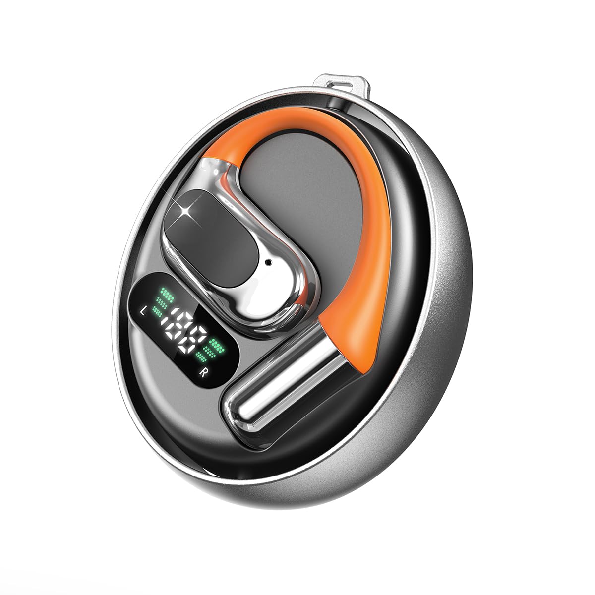 

Wireless Bluetooth Earbuds [2026 Bluetooth 6.0 Earphones] Air Conduction, Ear-Hook Design, Full-Band Sound Quality, ENC Noise Cancelling, Low