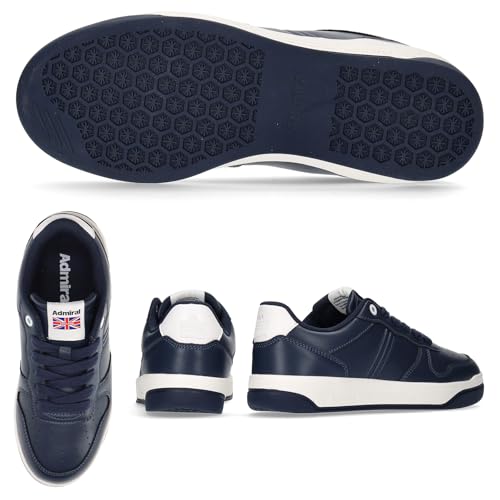 Admiral NEWCASTLE AD827 Men's Sneakers, Navy/White, Size 25.0cm