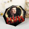 Epic Elvis Presley Concert Compact Travel Automatic Umbrella Compact & Durable 8-Rib Design Durable All-Season Travel Elegant Women's Umbrella
