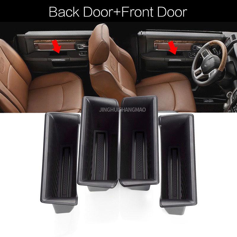

For Dodge RAM 1500 2019-2025 Car Door Handle Storage Box, Door Groove Storage Box, Door Edge Box, Car Interior Storage Box