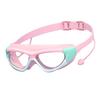 Kids Swim Goggles Fog Free Professional Waterproof Clear View Swimming Water Pool Goggles for Boys Girls Pink Red